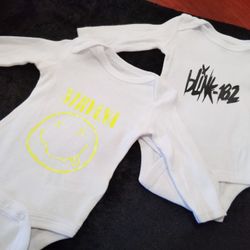 Custom Band Onesies For Babies