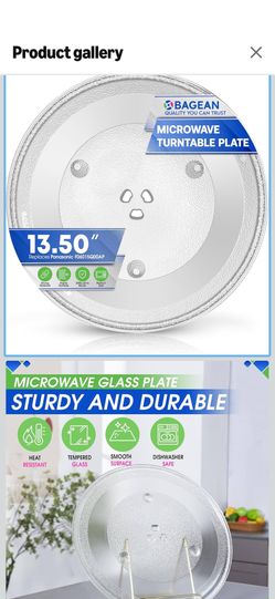 Microwave Glass Plate Turntable 14 Inches 16 Inches