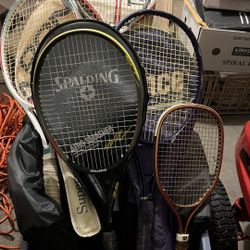 All Kinds Of Rackets, Some Differ In Size And There Different Brands, Like New Most Of Them 