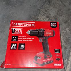 CRAFTSMAN V20 20-volt Max 1/2-in Cordless Drill (1-Battery Included,  Charger Included) in the Drills department at