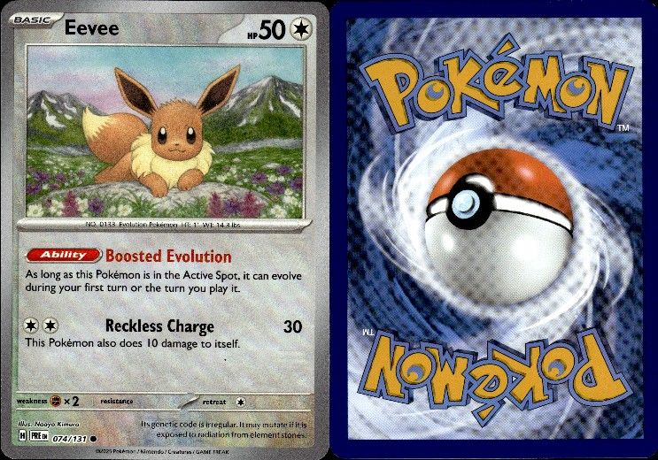 Eevee [Master Ball] #74 Pokemon Prismatic Evolutions