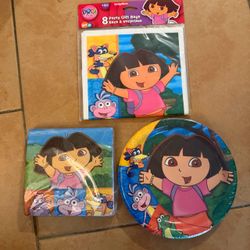 Vintage Dora Birthday Decorations