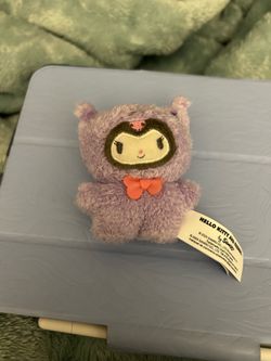 kuromi plush keychain