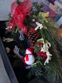 FREE Holiday decorations, ribbon, wreaths, garland etc