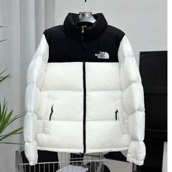 White and Black The North Face Puffer Original 
