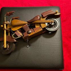 Handcrafted Wooden Motorcycle 