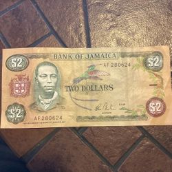 Jamaican $2 Bill