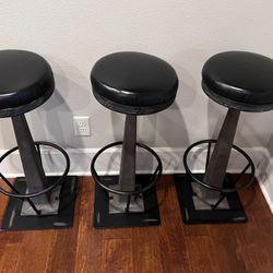 3 Industrial Style 30in pub-style  Barstools