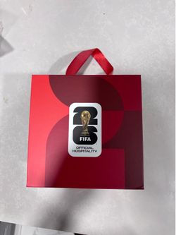 FIFA World Cup 2026 Red Soccer Ball Official Hospitality Presentation Gift Box