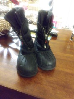 Boys/girls winter polo boots