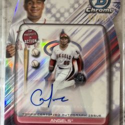 2024 Bowman Chrome In Action Hanger Christian Moore Auto /99