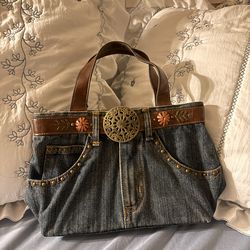 ✨ Boho Denim Jean Purse | Handmade Style | Y2K Bag