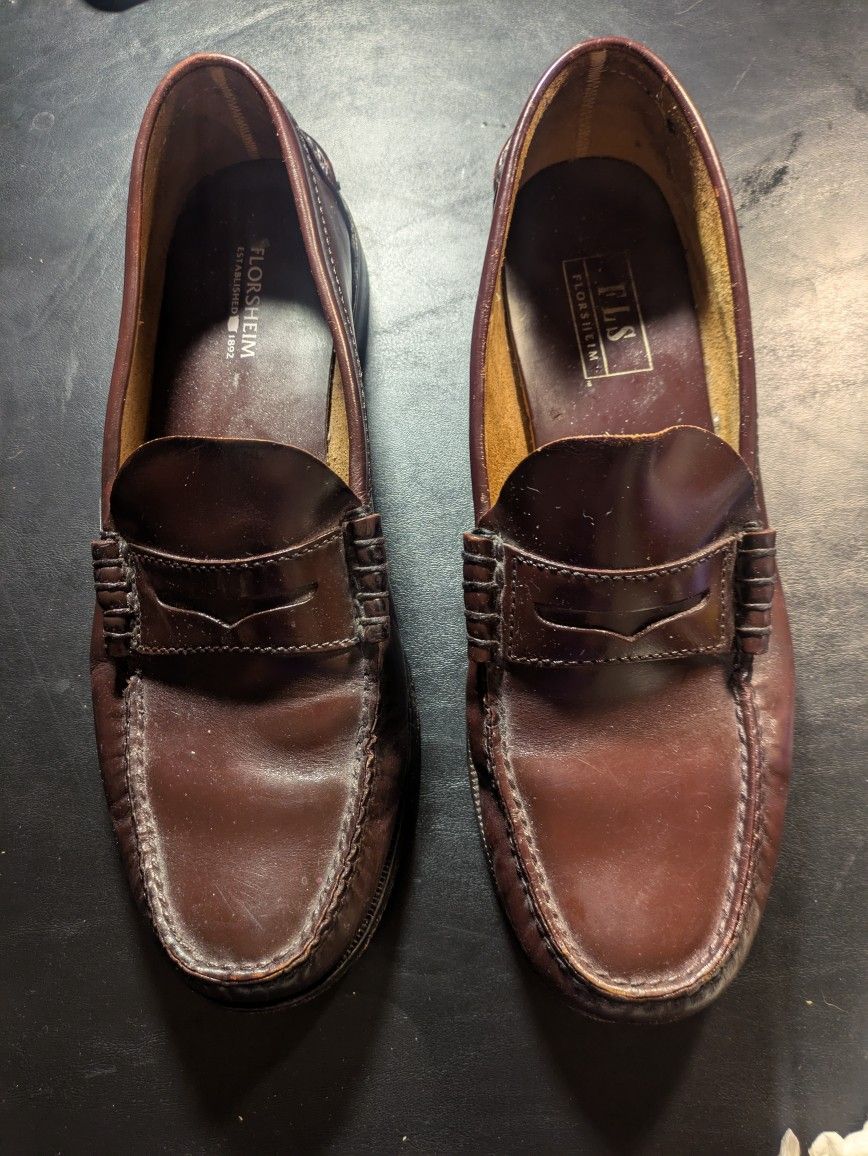 florsheim mens Dress shoes *Color* Burgundy Brown*Size* 10.5