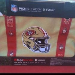 Brand New San Francisco 49ers 2 Pack Picnic Totes