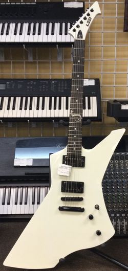 ESP LTD James Hetfield Signature Snakebyte Electric Guitar W/ Snow White Finish