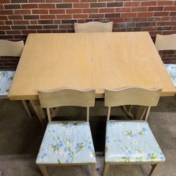 Mid Century Dining Table & China Cabinet