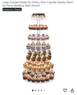 7 tier cupcake stand (Acrylic) Clear- unopened