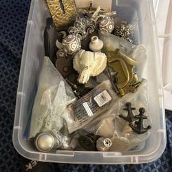 Over 100 Drawer Pulls, Knobs,Latches and Brass Key Holder