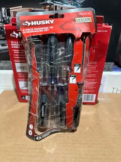Husky Diamond Tip Magnetic Screwdriver Set (6- Piece)