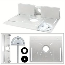Router Table Insert Plate Aluminum Router Plate for Woodworking Bench Table
