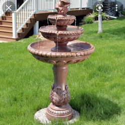 Sunnydaze 43" Two Dove 3 Tiered Water Fountain