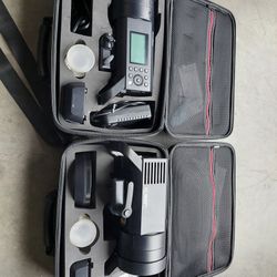 2 x GODOX AD400 Pro Outdoor Flash Strobe Light, 400W TTL Portable Flash Monolight (dead batteries)