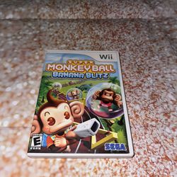 Nintendo Wii Super Monkey Ball Banana Blitz Game 