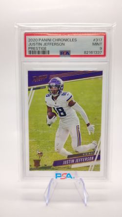 2020 Justin Jefferson Panini Chronicles Prestige PSA 9