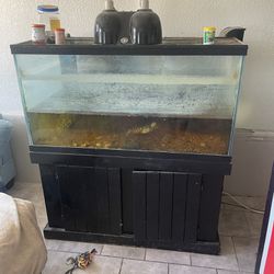 150 Gallon Aquarium Fish Tank With Sand And More