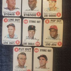 1968 TOPPS BASEBALL GAME CARDS MANTLE CLEMENTE ROSE HOWARD MORE RARE 