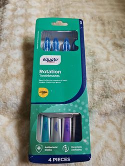 Equate Rotation Toothbrushes 4-Pack