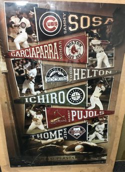 Major-league baseball superstars poster