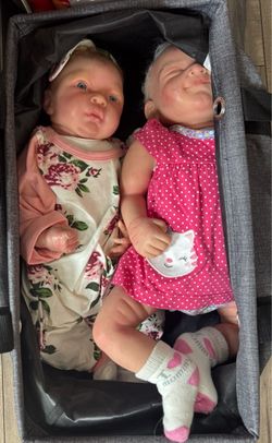 $125 For both handmade dolls!