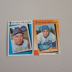 1989 and 1990s turn back the clock baseball cards