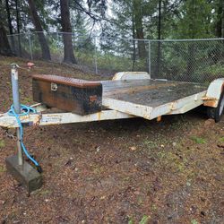 Trailer Dual Axles With Ramps And Title