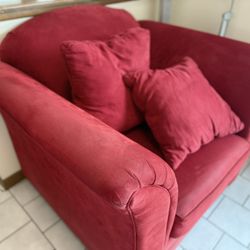 Red velvet Couches