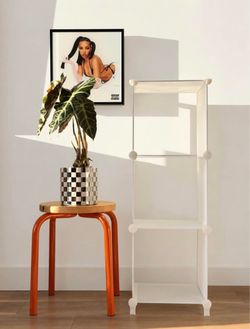 3-Tier Mid-Century Modern Modular Storage Shelf 37.5" × 12"