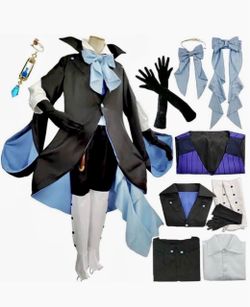 Vanitas Cosplay, the Case Study of Vanitas Cosplay Costume Uniform Wig Coat Vanitas Outfit Earring Halloween Party •Retails $65.99