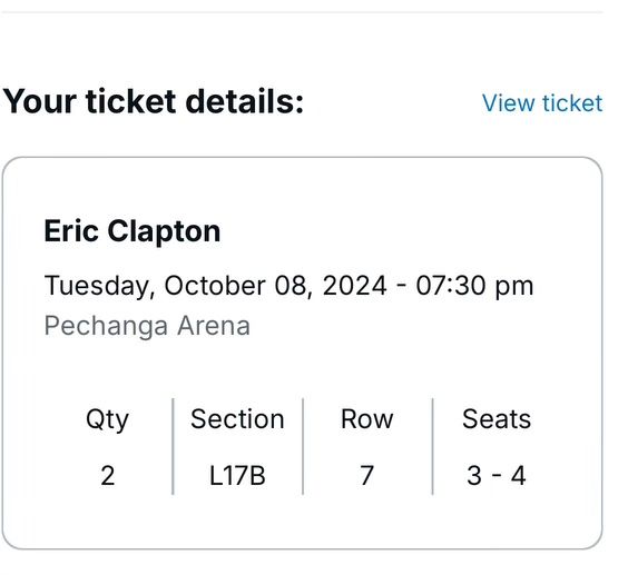 Eric Clapton Tickets