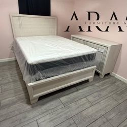 Queen Bed & Dresser BRAND NEW