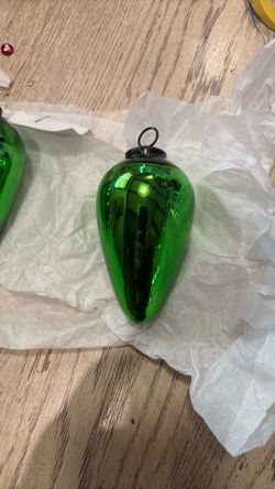 Thick Glass Christmas Ornaments