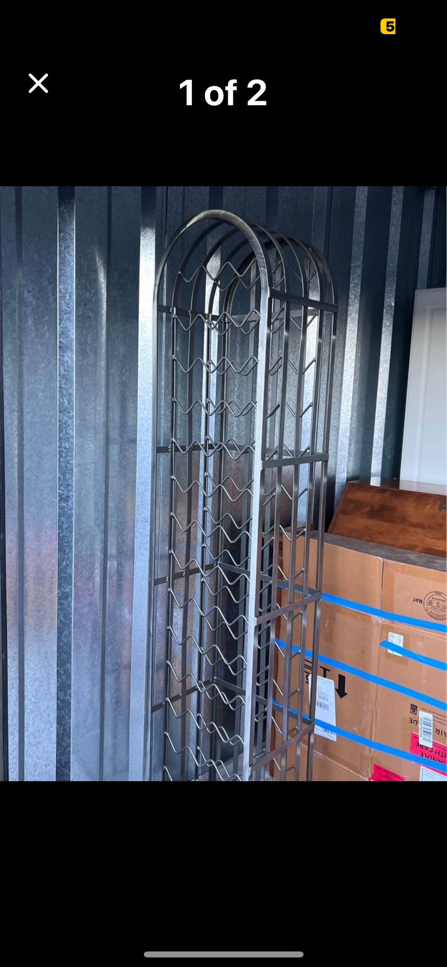 Steel Wine Rack