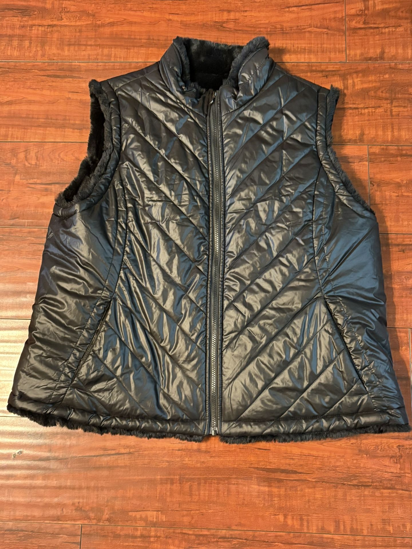 Nicole Miller Original Black Women’s Vest Reversible Size XXL 