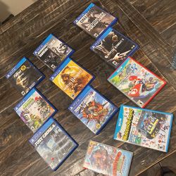 Ps 4 Games And WiiU Games And Switch Game