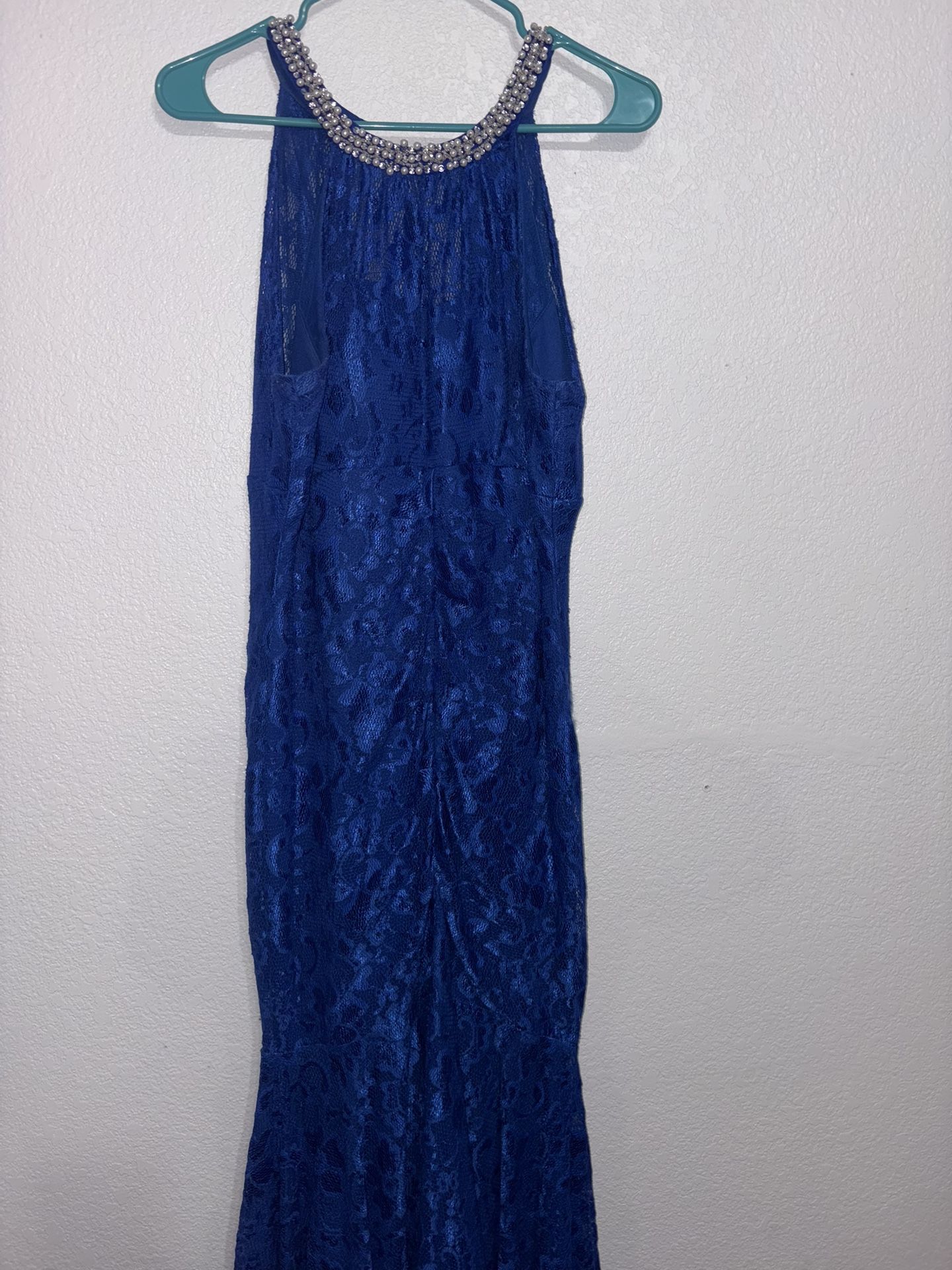 Royal blue formal dress