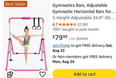 Expandable gymnastic bars