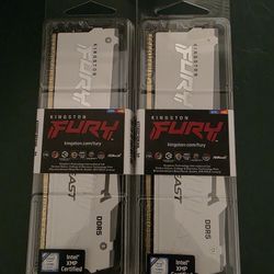 64 Gig RAM(2x32) DDR5 6000 CL30 Kingston Fury White