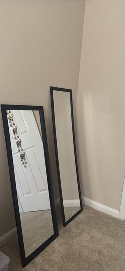 Pair of full length mirrors (42 inches and 48 inches)