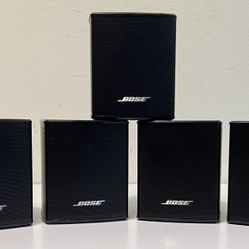 Lot Of 5 Bose Virtually Invisible 300  Cube Surround Speakers  w/ Cables (#955)