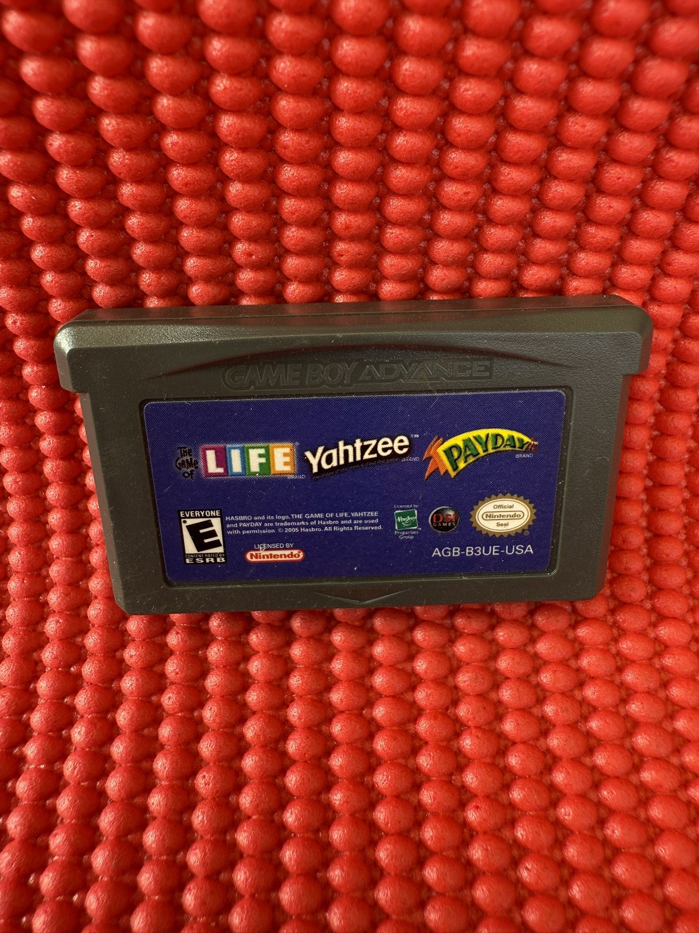 Life Yahtzee Payday Gameboy Advance